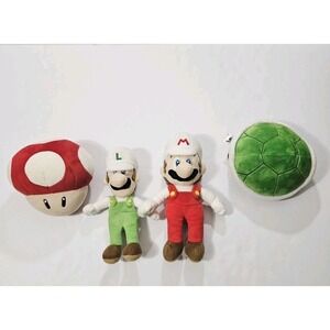 Super Mario Bros‎ Brothers Fire Stuffed Toy Plushes Little Buddy 4 Plushes